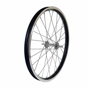 自転車用 フロントホイール 20x1.50 前輪 黒 28H ナット止め リム幅 26.5mm ヤマハ ブリヂストン 電動アシスト自転車対応 20インチ