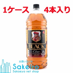 ニッカ ブラックニッカ クリア 37％ 4000ml ペットボトル 4本入り 1ケース