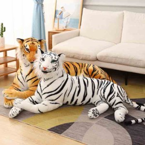 リアル タイガー 虎 ぬいぐるみ 特大トラ 癒し 抱き枕 タイガー 110cm オリジナル タイガー 大きいサイズ トラ インテリア プレゼント お
