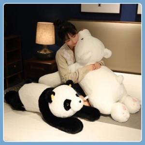 動物 抱き枕 パンダ クマ 熊抱き枕 くまの抱き枕 可愛いパンダ おもちゃ 特大 120cm 癒し系 動物クッション 贈り物 お祝い 子供 雑貨 イ