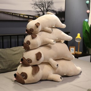 ぬいぐるみ  パグ 犬 いぬ 可愛い ワンちゃん おもちゃ クリスマスプレゼント 部屋飾り 柔らかい 添寝枕 癒し 置物 50cm