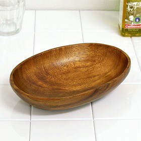 アカシア　プレート　楕円　オーバル　木製　食器 （ お皿　楕円型　ウッドプレート　ウッド　ナチュラル　おしゃれ　かわいい　洋食器 