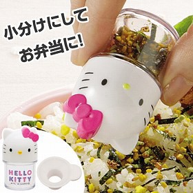 ふりかけケース　ふりかけ入れ　ハローキティ　じょうご付き　キャラクター （ お弁当グッズ ランチグッズ ふりかけ容器　キティ　KITTY 