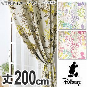 ドレープカーテン　Disney　ディズニー　ミッキー　カーニバル　100×200cm　スミノエ （ 送料無料 ディズニー 隠れミッキー 遮光 北欧　