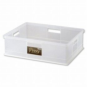 プレクシー　収納ボックス　L （ 収納ケース プラスチック クローゼット　小物入れ　コンテナ　積み重ね　スタッキング ）