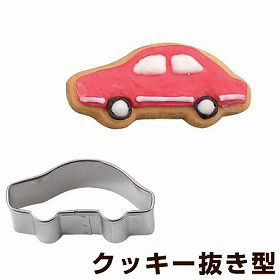 クッキー型　抜き型　自動車　ステンレス製 タイガークラウン （ クッキー抜型 クッキーカッター 製菓グッズ 抜型　くるま　車　クッキー