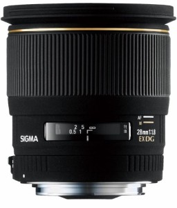 SIGMA 単焦点広角レンズ 28mm F1.8 EX DG ASPHERICAL MACRO （中古品）