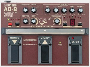 BOSS AD-8 プリアンプ アコースティックギター用 (ボス AD8)（中古品）