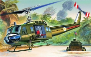 タミヤ イタレリ 1247 1/72 UH-1D 'SLICK' プラモデル（中古品）