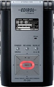 Roland 24bit WAVE/MP3 RECORDER R-09（中古品）