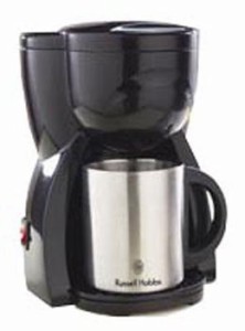 Russell Hobbs パーソナルコーヒーメーカー ダブルステンレスマグつき 1097（中古品）