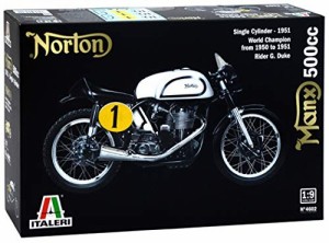 イタレリ 1/9 ノートン マンクス 500cc 1951 プラスチックモデルキット IT4（中古品）