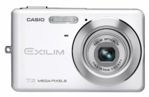 CASIO デジタルカメラ EXILIM (エクシリム) ZOOM ホワイト EX-Z77WE（中古品）
