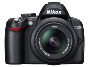 Nikon デジタル一眼レフカメラ D3000 レンズキット D3000LK（中古品）