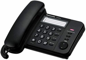 パナソニック 電話機 親機のみ ブラック VE-F04-K（中古品）