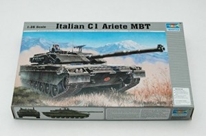 トランペッター 1/35 イタリア陸軍 主力戦車 C1アリエテ プラモデル（中古品）