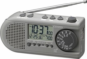 シチズン 目覚まし時計 デジタル 防災 ディフェリアR54 AM/FM ラジオ 発電（中古品）