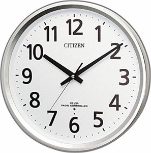 リズム時計工業(Rhythm) CITIZEN シチズン 電波掛け時計 連続秒針 オフィス（中古品）