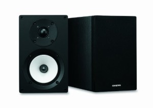 ONKYO 2ウェイスピーカーシステム (2台1組) ブラック D-055(B)（中古品）