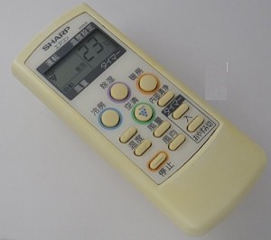 シャープ エアコンリモコン A628JB（中古品）