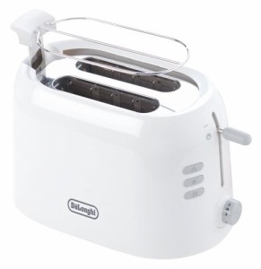 デロンギ(DeLonghi) ポップアップトースター ホワイトトゥルーシリーズ  TT（中古品）