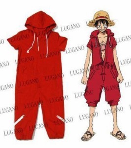 コスプレ衣装　 ONE PIECEワンピース 　モンキー D ルフィ，Monkey D Luffy（中古品）