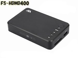 マルチメディアプレーヤーSD/USB/HDD HDMI/VGA対応 FS-HDMD400（中古品）