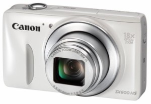 Canon デジタルカメラ Power Shot SX600 HS ホワイト 光学18倍ズーム PSSX6（中古品）