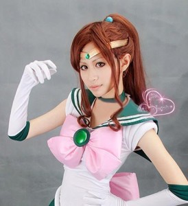 美少女戦士セーラームーン セーラージュピター 木野 まこと コスプレウィッ（中古品）