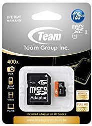 TEAMジャパン 128GB microSDXCカード UHS-1 SD変換アダプタ付属 R（中古品）