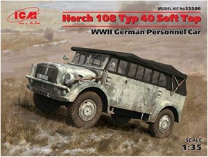 ICM 1/35 WW2ドイツ 重統制型軍用車 Typ40 ホルヒ108 ソフトトップ（中古品）