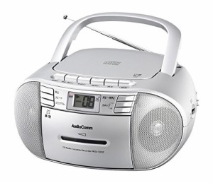 Audio Comm CDラジオカセットレコーダーシルバー 550S RCD-550Z-S（中古品）