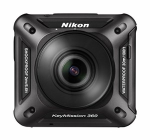 Nikon 防水アクションカメラ KeyMission 360 BK ブラック（中古品）