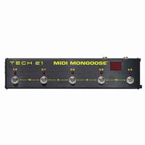 TECH21 5スイッチ 128patch MIDI フットコントローラー MIDI Mongoose（中古品）