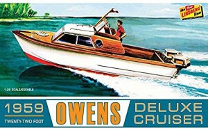 HL222 1/25 1959 オーエンス デラックス・クルーザーボート（中古品）