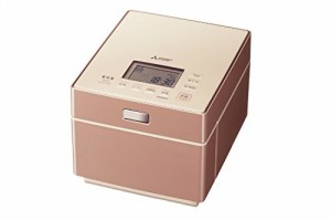 三菱電機 IHジャー炊飯器 蒸気レスIH 備長炭炭炊釜 5.5合炊き テンダーロゼ（中古品）