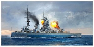 トランペッター 1/700 イギリス海軍 戦艦 HMS ネルソン 1944 プラモデル 06（中古品）