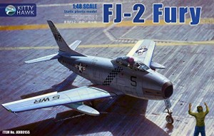 キティホークモデル 1/48 アメリカ海兵隊 FJ-2 フューリー w/フィギュア2体（中古品）