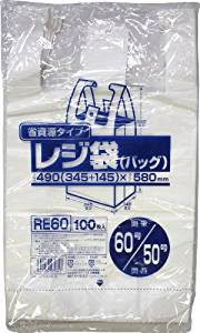 レジ袋 関東80号/関西80号 乳白 100枚入 省資源タイプ　　【送料無料】ジャパックス　HDPE