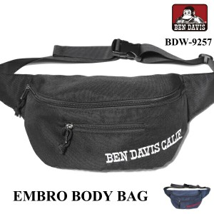 バッグ BEN DAVIS ベンデイビス カバン BDW-9257 刺繍ボディバック EMBRO BODY BAG ウエストバッグ ウエストポーチ ショルダーバッグ バ