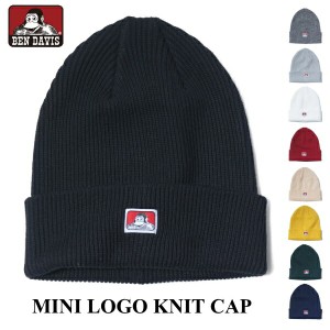 ニットキャップ BEN DAVIS ベンデイビス BDW-9533 ミニロゴニット帽 ニットキャップ MINI LOGO KNIT CAP 帽子 ネコポス メール便送料無料