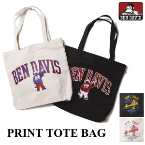 トートバッグ BEN DAVIS ベンデイビス BDW-8226 BDW-8227 プリントトートバック コットントート キャンバス ペインティング PRINT TOTE B