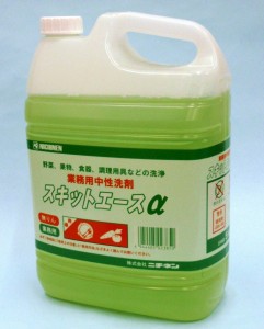 中性洗剤 スキットエースα 5kg 1本 ニチネン 食器 野菜用洗剤 ポイント消化