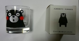 くまモンのグラス 箱入り フェイス 225ｍｌ 日本製 2010熊本県 ロックグラス ポイント消化