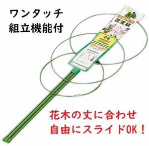 花支柱8号 75cm ワンタッチ組立機能付 ささえ あさがお ガーデニング ポイント消化