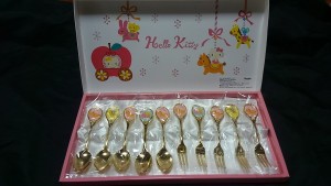 キティちゃん ハローキティ スプーン&フォーク10Pセット 日本製 2010 サンリオ SANRIO 猫 ネコ ポイント消化