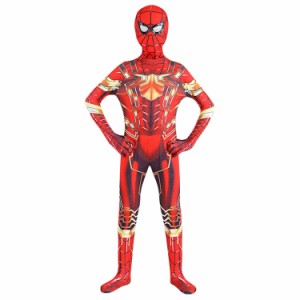 送料無料 アイアンスパイダー マーベル風 コスプレ衣装 子供用/成人用 キッズ 大人 タイツ コスチューム ハロウィン 人気 仮装 変装 レデ