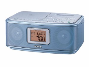 SONY CDラジオカセットコーダーブルー CFD-E500TV L(中古品)