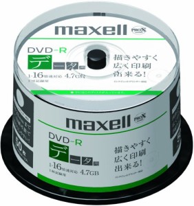 maxell データ用 DＶD-R 4.7GB 16倍速対応 インクジェットプリンタ対応ホワ(中古品)