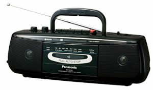 Panasonic ラジオカセット ブラック RX-FS22A-K(中古品)